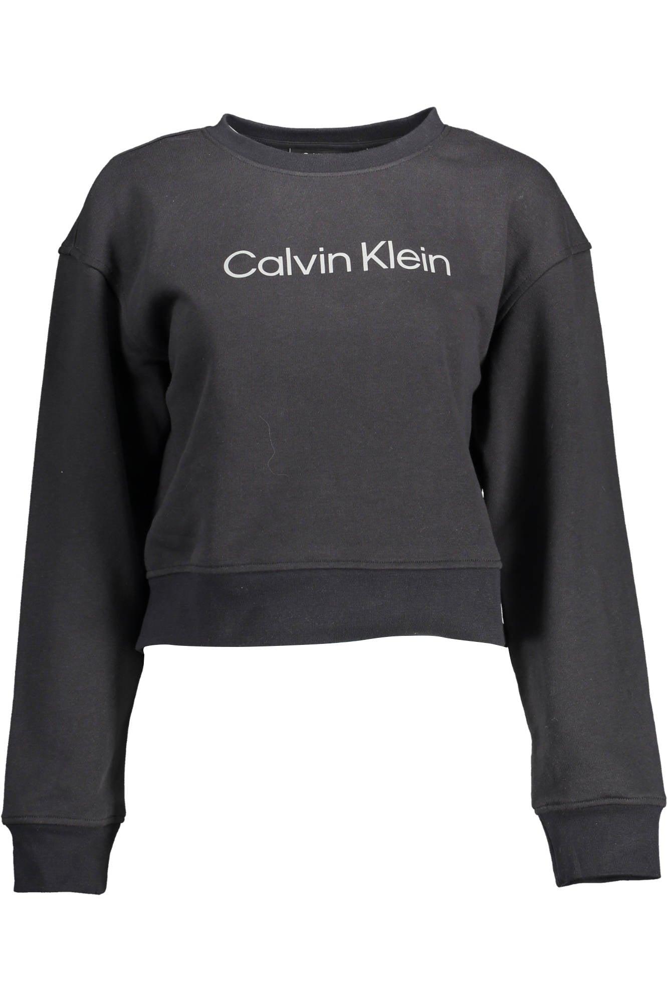 Calvin Klein Black Cotton Sweater | Lyst