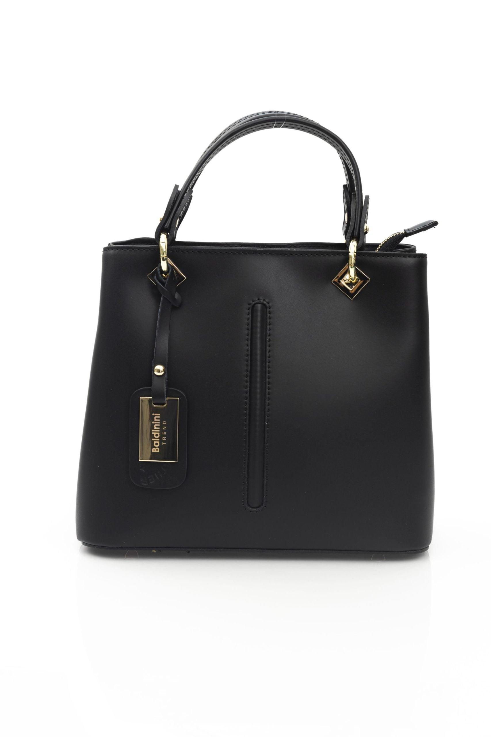 Baldinini Cowhide Handbag in Black | Lyst