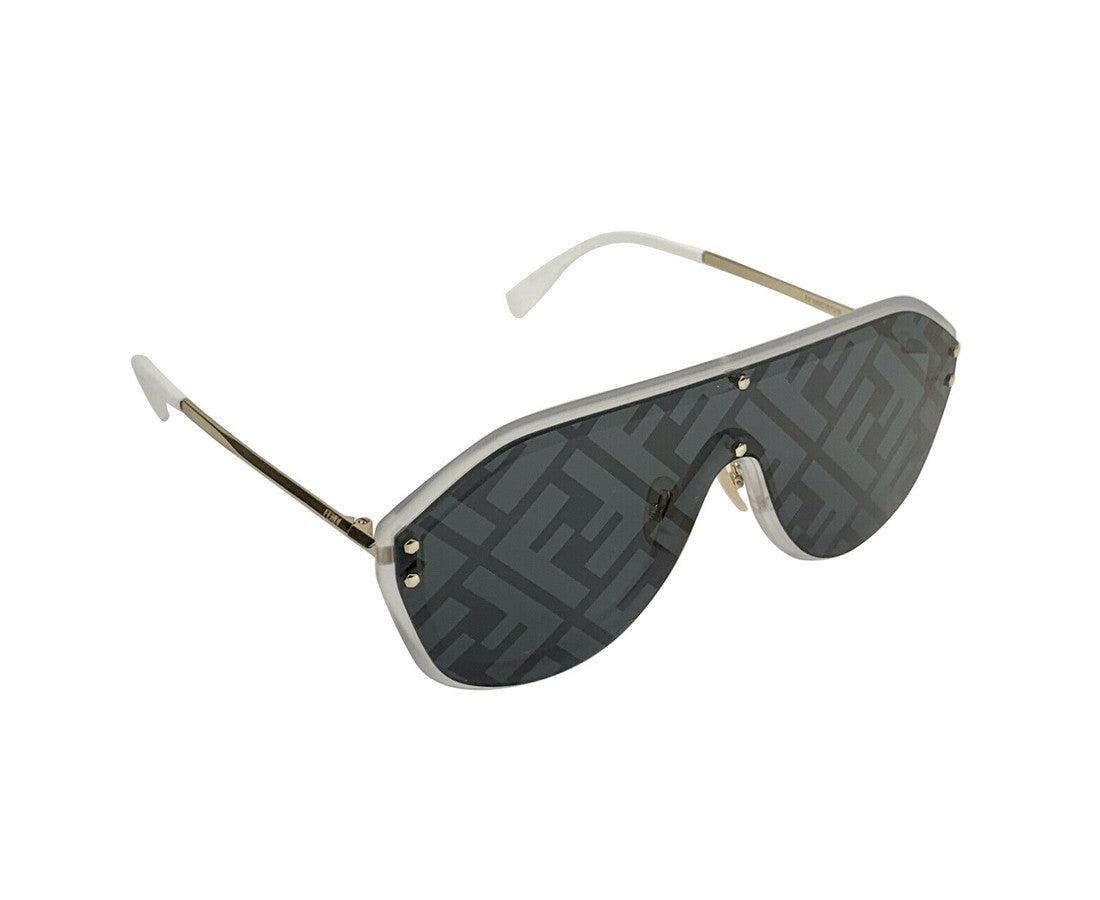 Fendi Blue Lens Classic Silver Sunglasses in Metallic for Men | Lyst