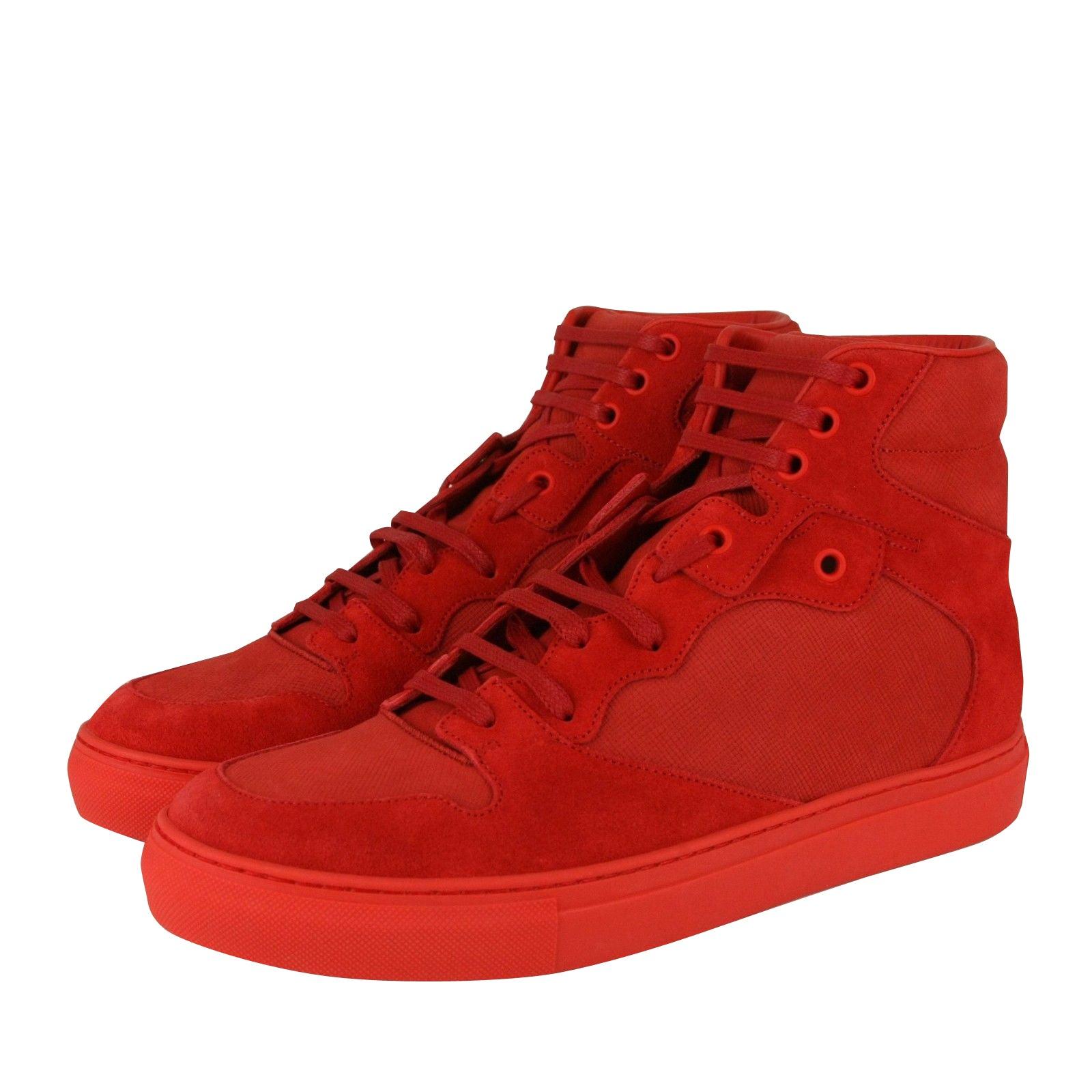 balenciaga shoes mens red