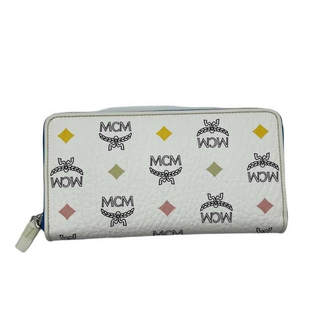 MCM Spectrum Diamond Visetos Long Zip Around Wallet in Metallic | Lyst