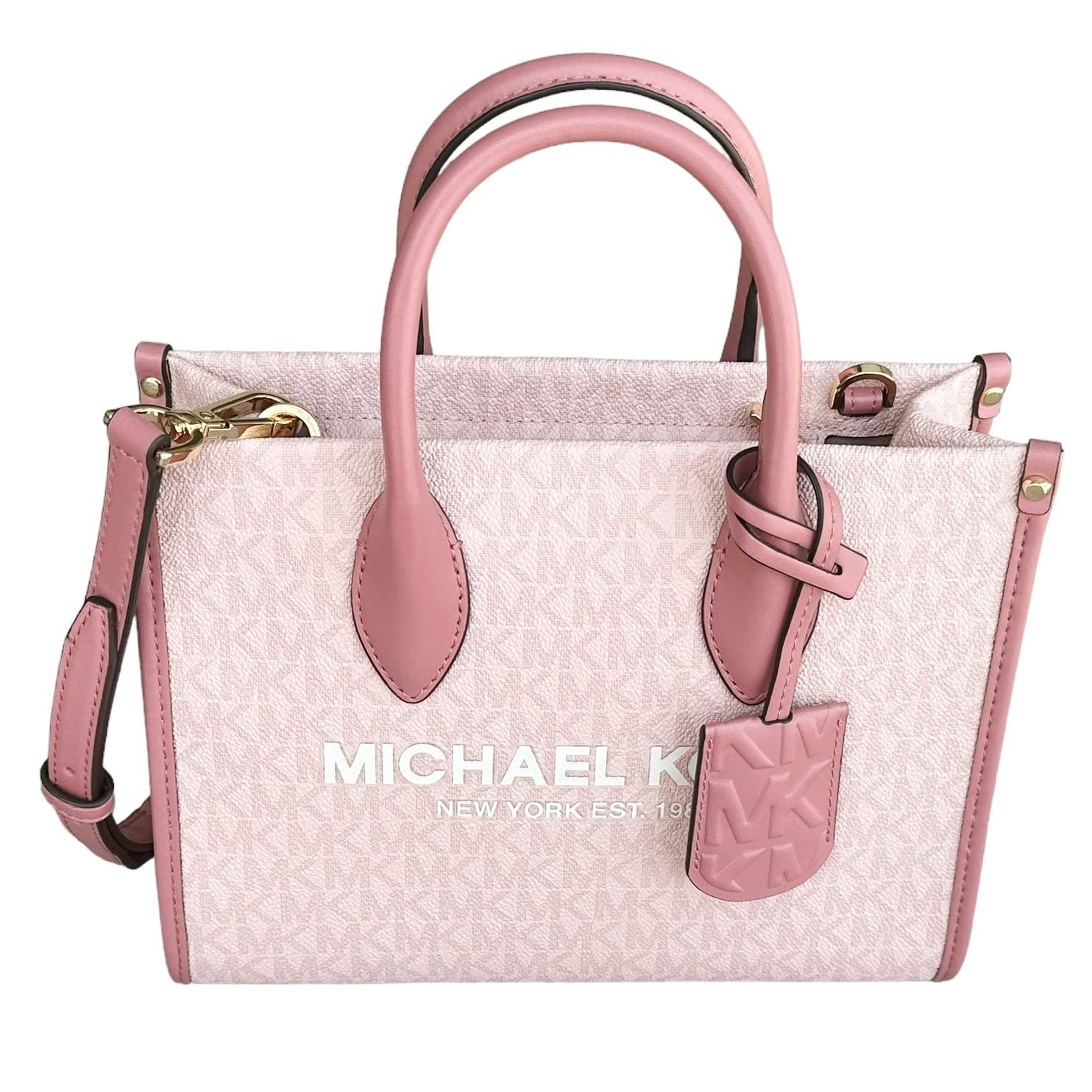 Michael Kors Mirella Shopper Top Zip Crossbody Bag in Pink | Lyst