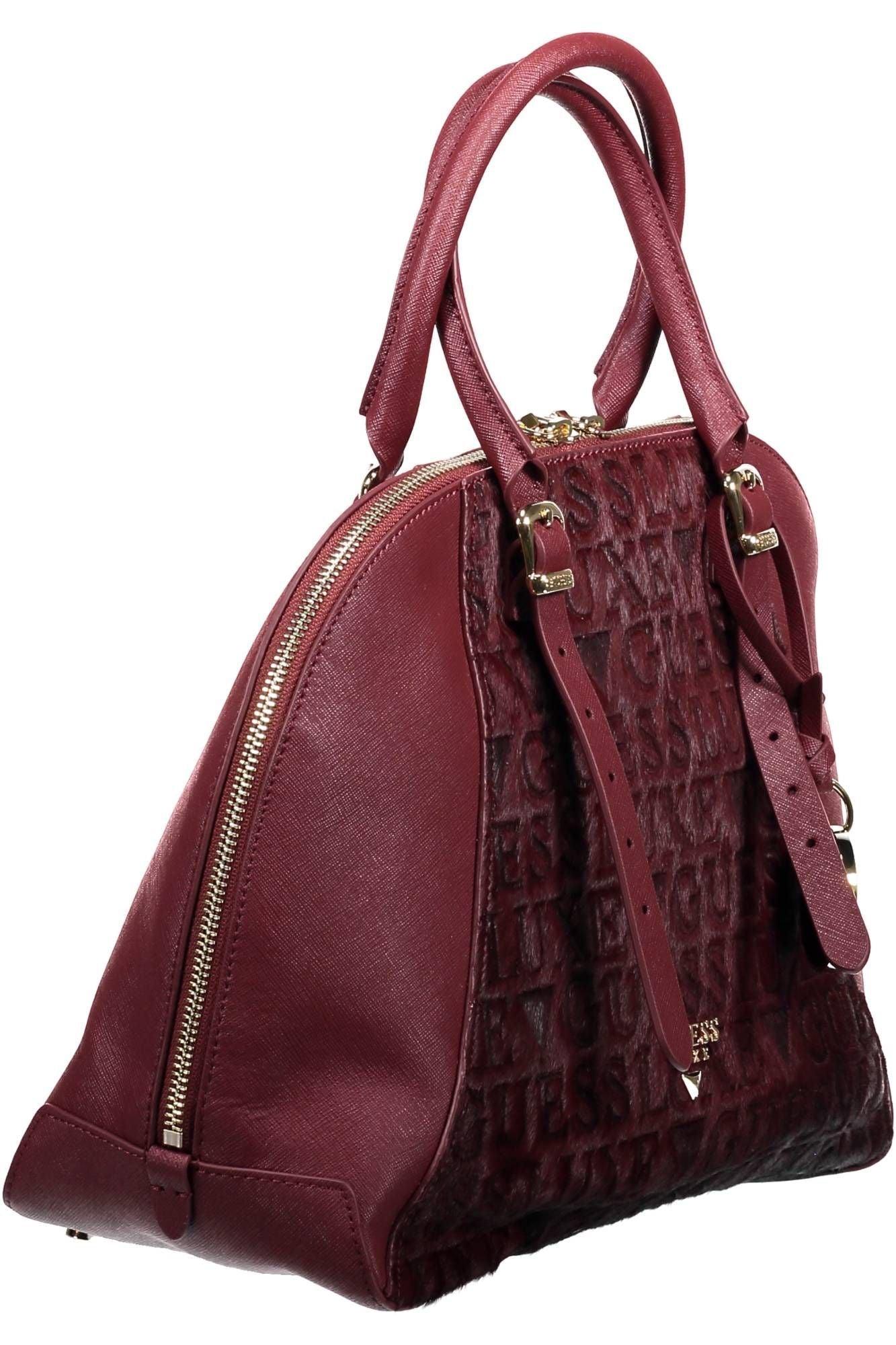 Guess Leather Handbag in Red