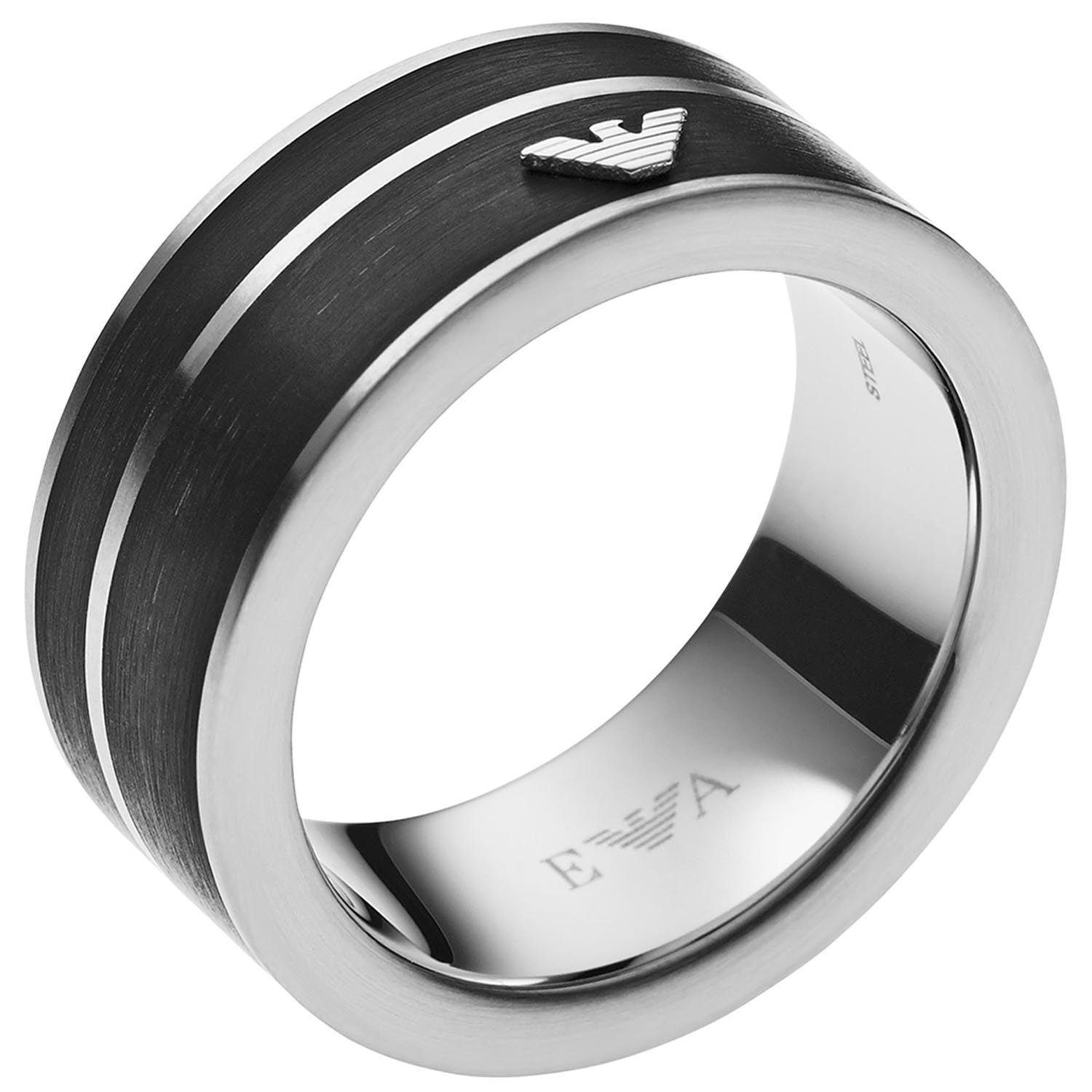 Emporio Armani Silver Rings in Metallic for Men | Lyst