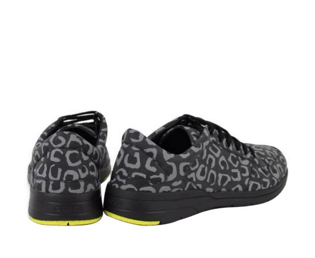 gray leopard sneakers