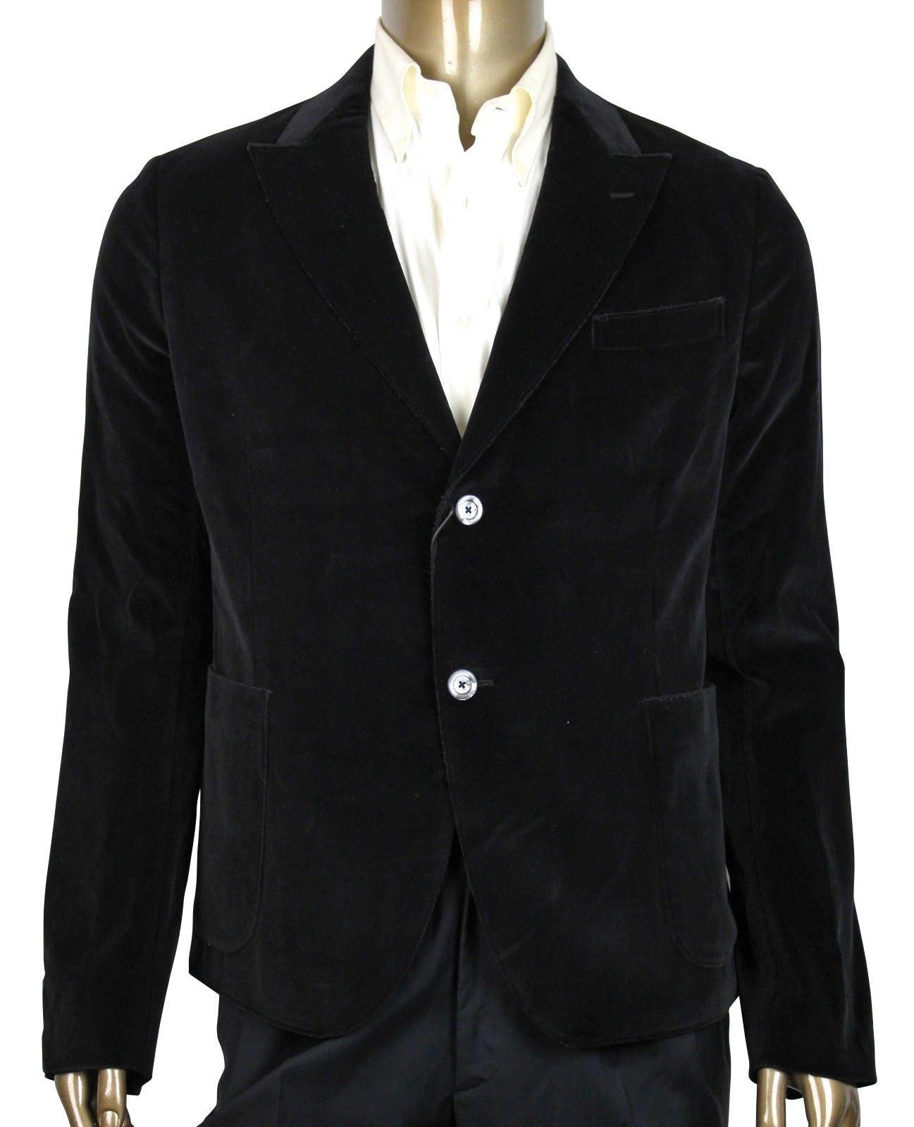 Gucci Tulfan Velvet Cotton Formal 2 Buttons Jacket 406547 in Black for Men  - Save 18% | Lyst