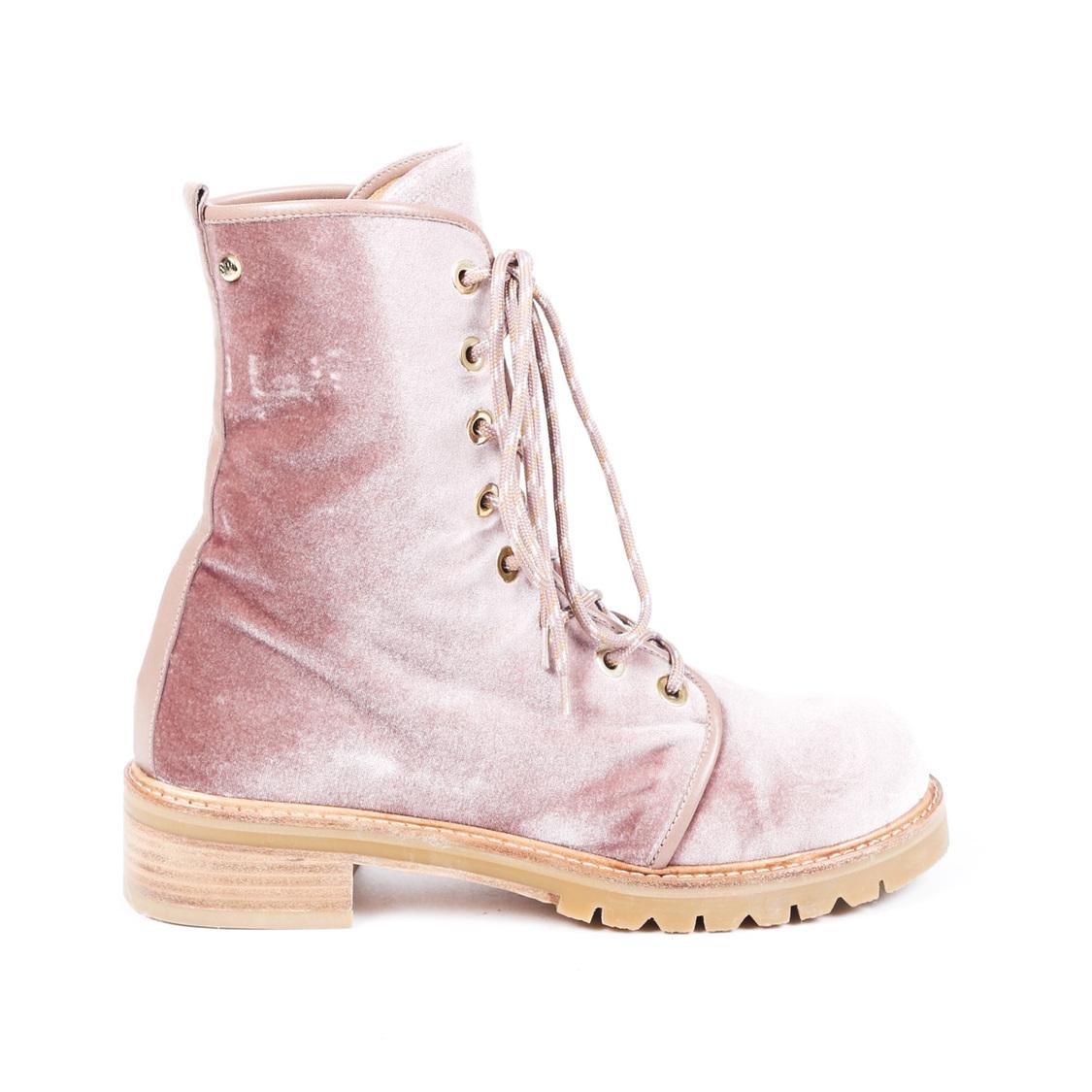 stuart weitzman velvet combat boots
