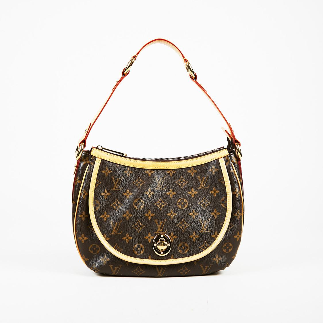 Louis Vuitton Brown Monogram Canvas & Leather &quot;tulum&quot; Pm Flap Bag - Lyst