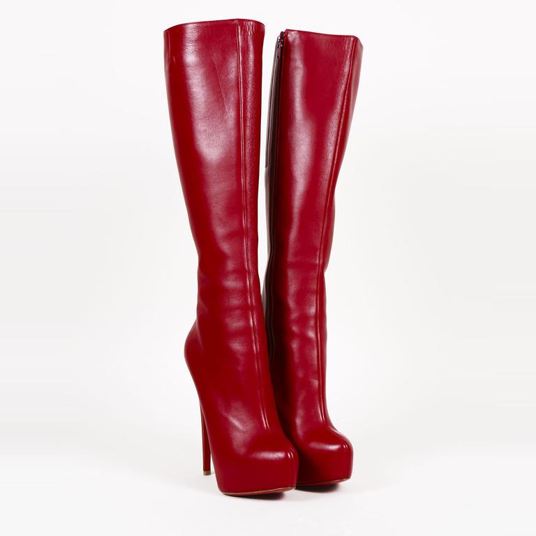 christian louboutin red boots