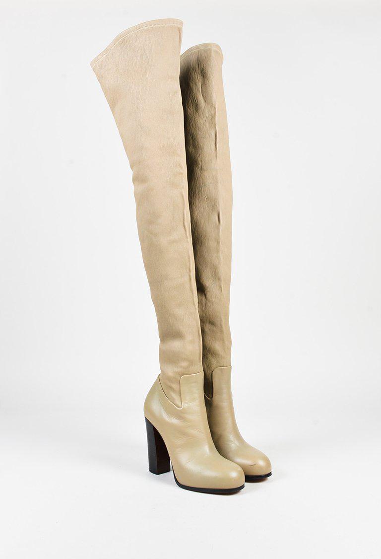 celine thigh high boots