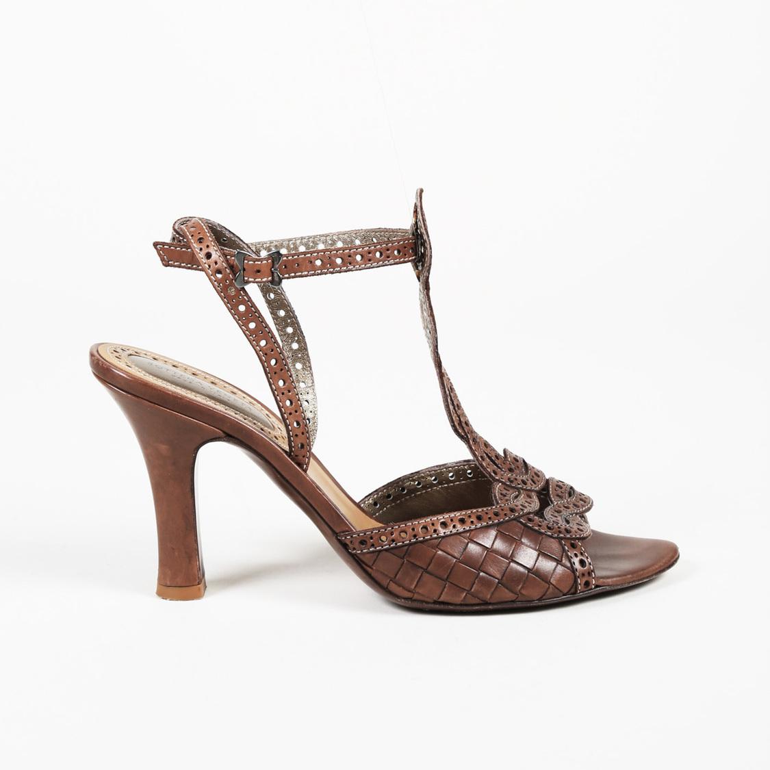 bottega veneta sandals brown