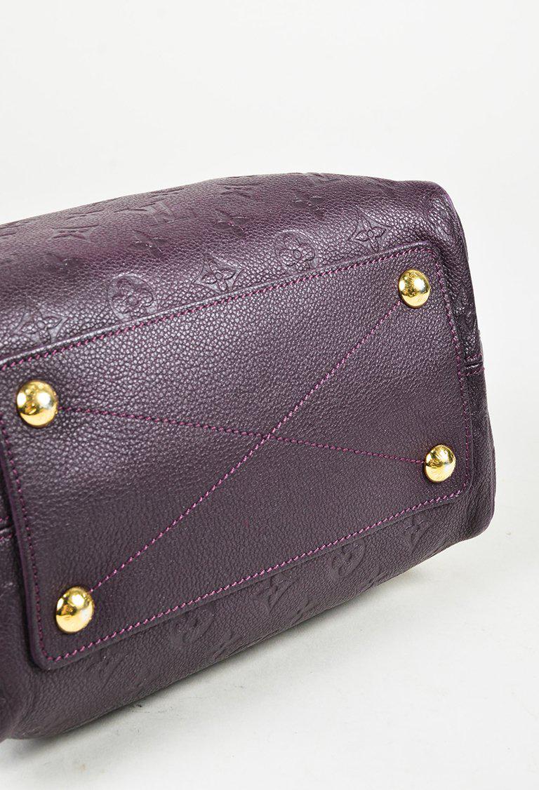 Louis Vuitton &quot;aube&quot; Purple Monogram Leather &quot;speedy Bandouliere 25&quot; Bag - Lyst