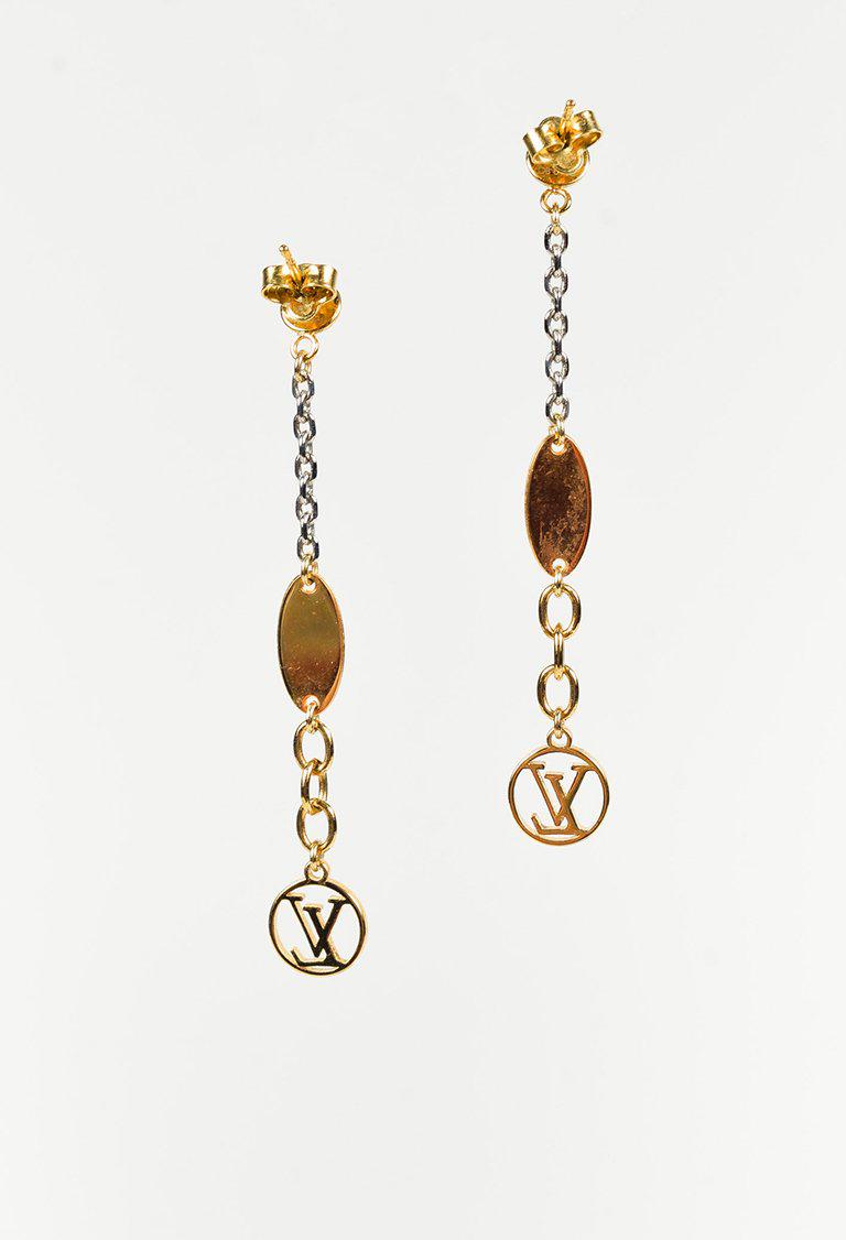 Louis Vuitton LV Ear stud new Idylle Blossom Gold hardware Gold ref.239059  - Joli Closet