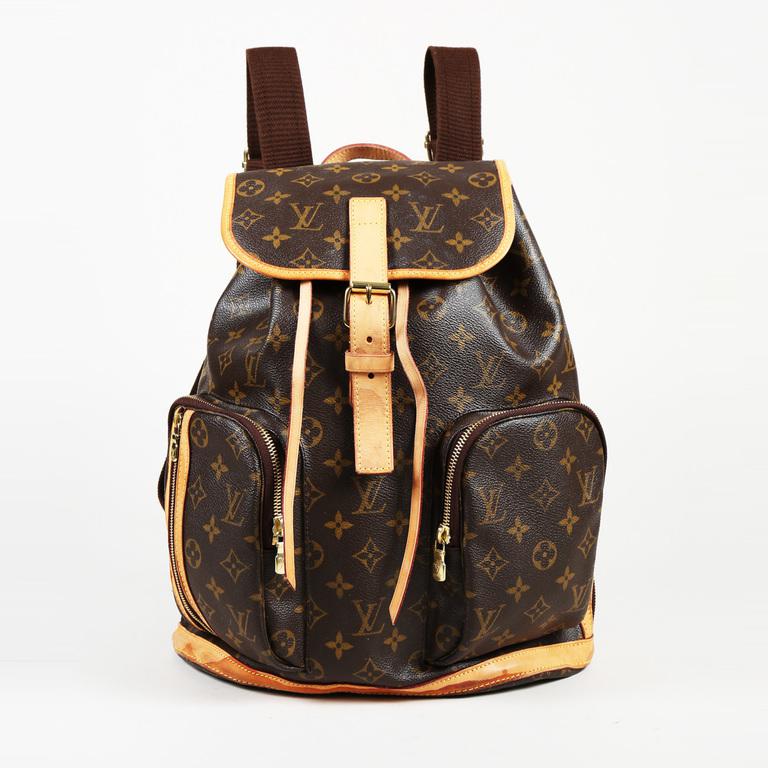 Louis Vuitton Pre-owned Bosphore Brown Cloth Backpacks - Lyst