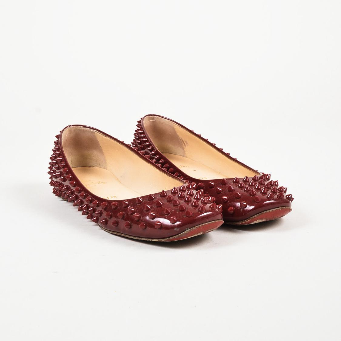 christian louboutin patent flats