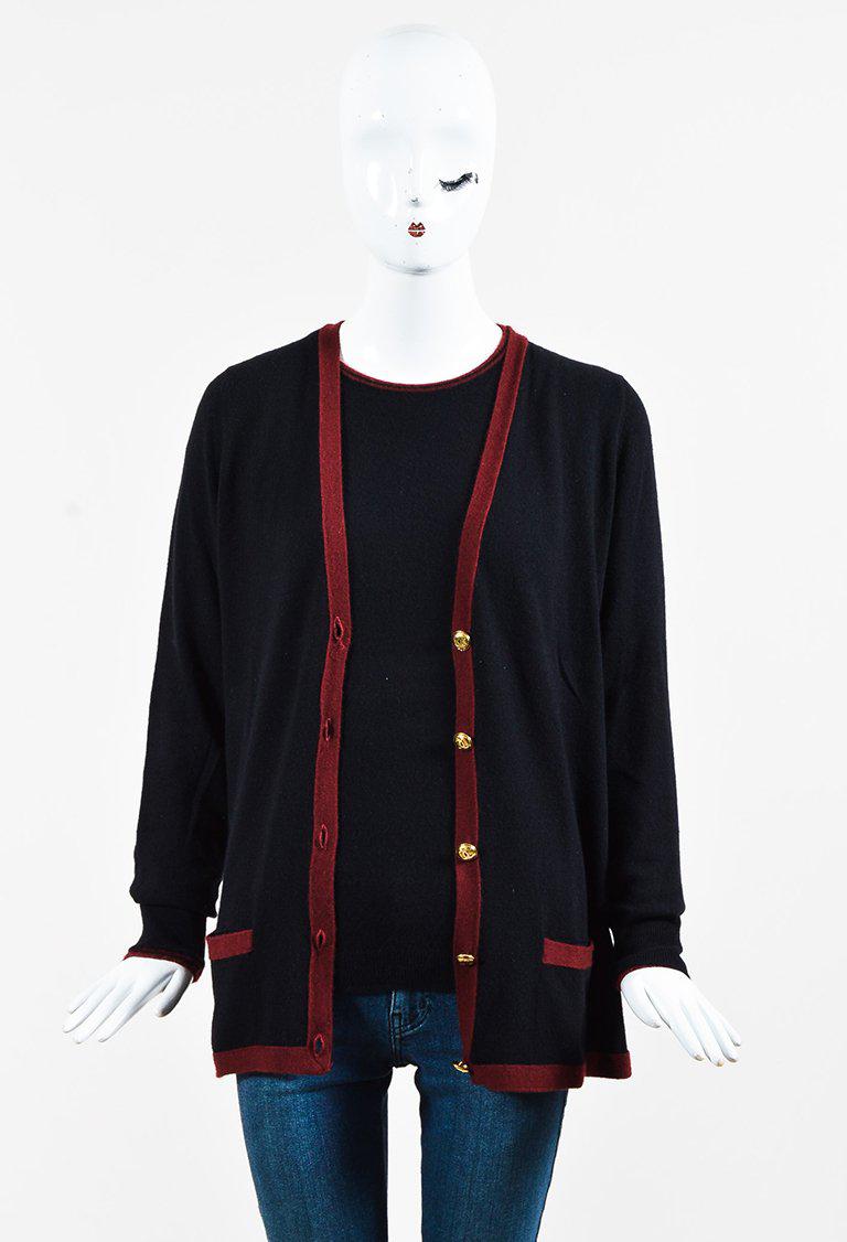 chanel v neck sweater