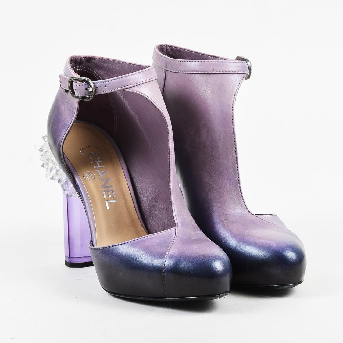 chanel lucite heels