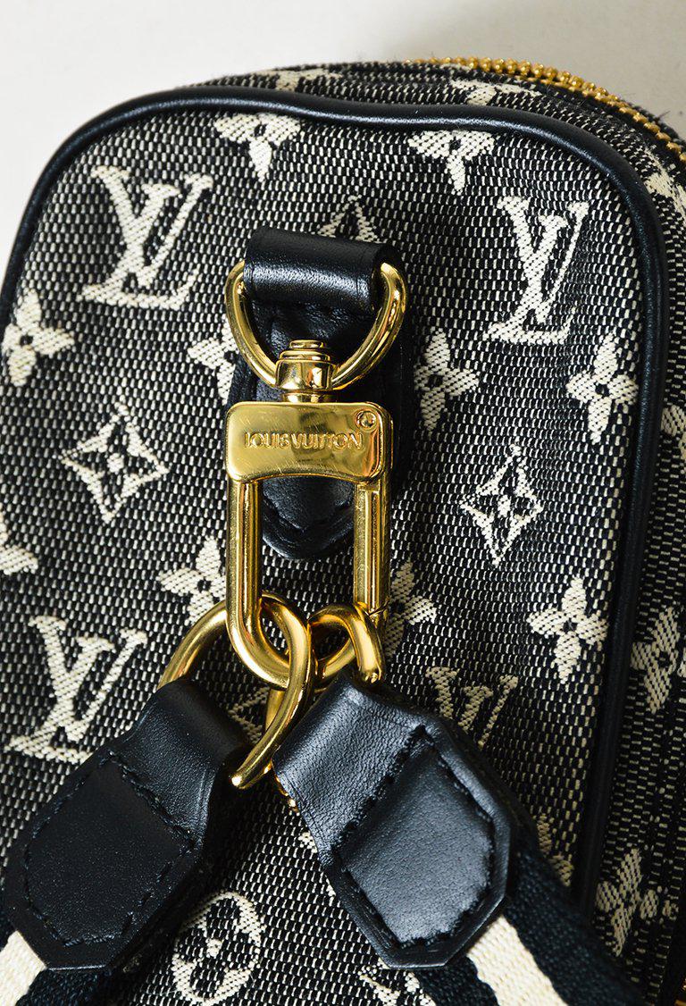Louis Vuitton Black & White Mini Lin Monogram Canvas & Leather Camera Bag - Lyst