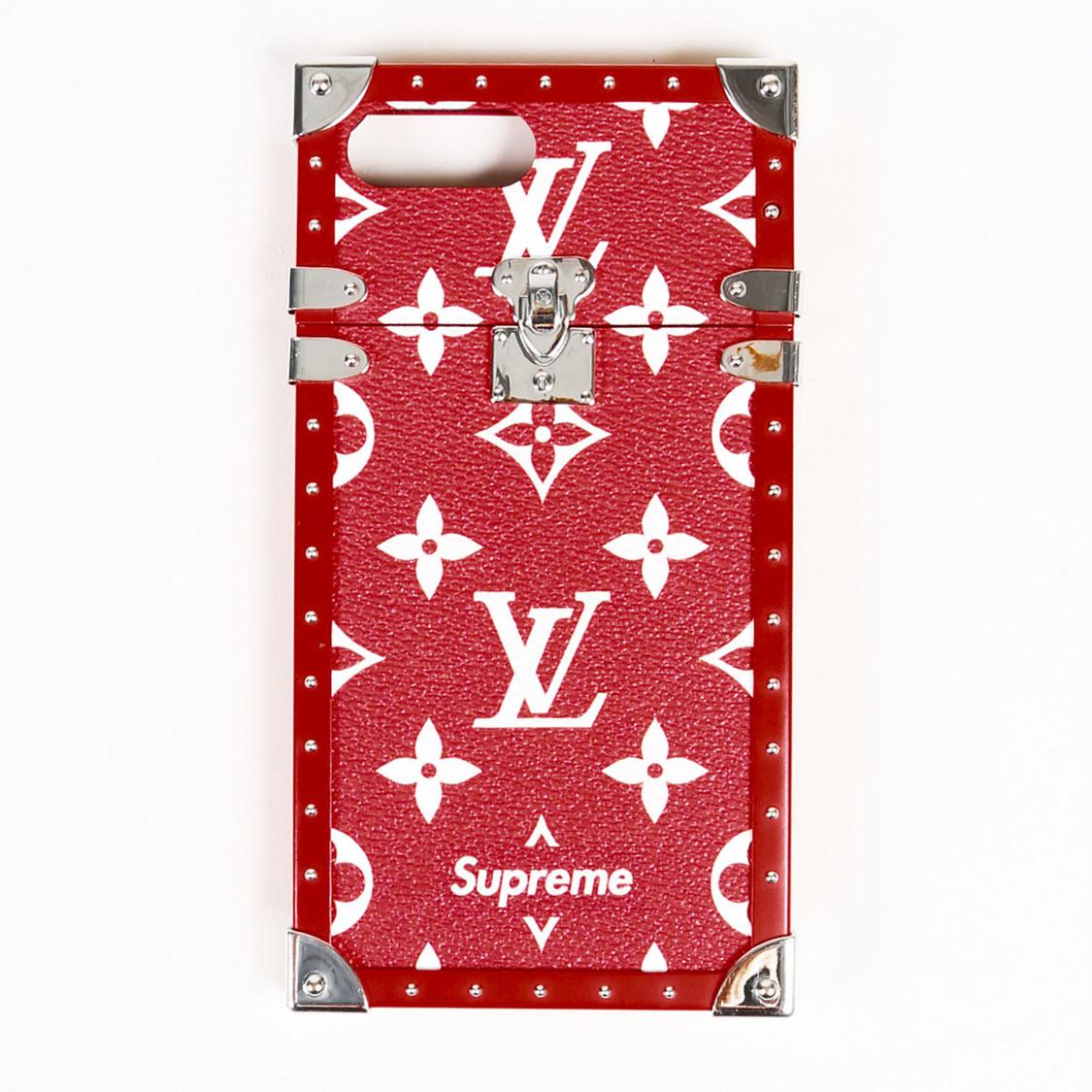 Supreme Louis Vuitton X Red Monogram Coated Canvas &quot;eye Trunk&quot; Iphone 7+ Case - Lyst