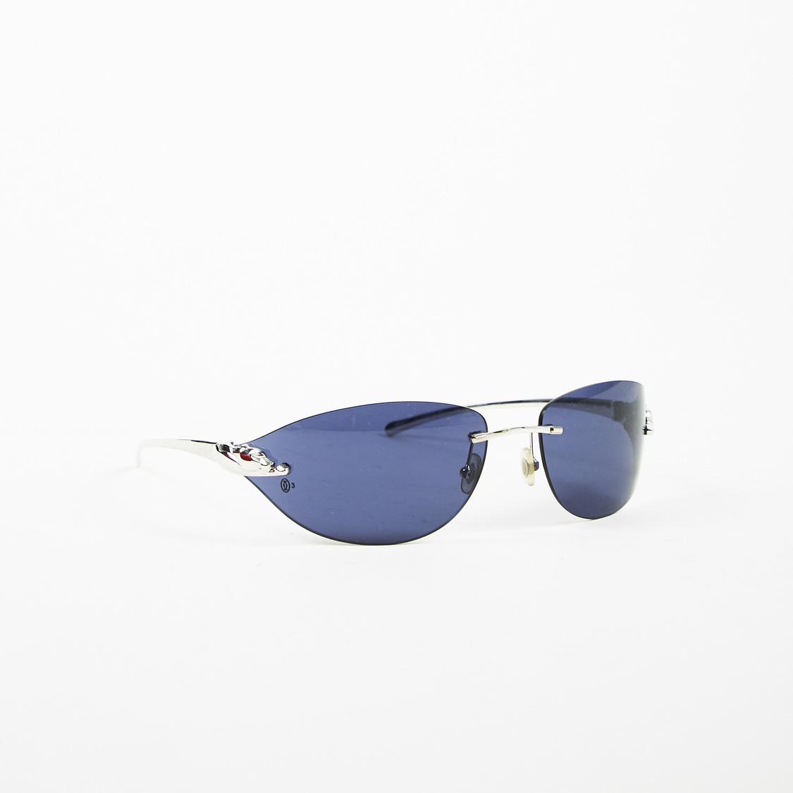 cartier panthere rimless sunglasses