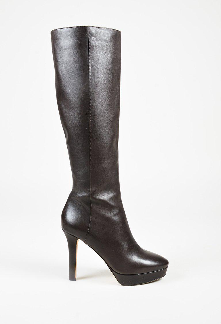 jimmy choo leather over the knee boots