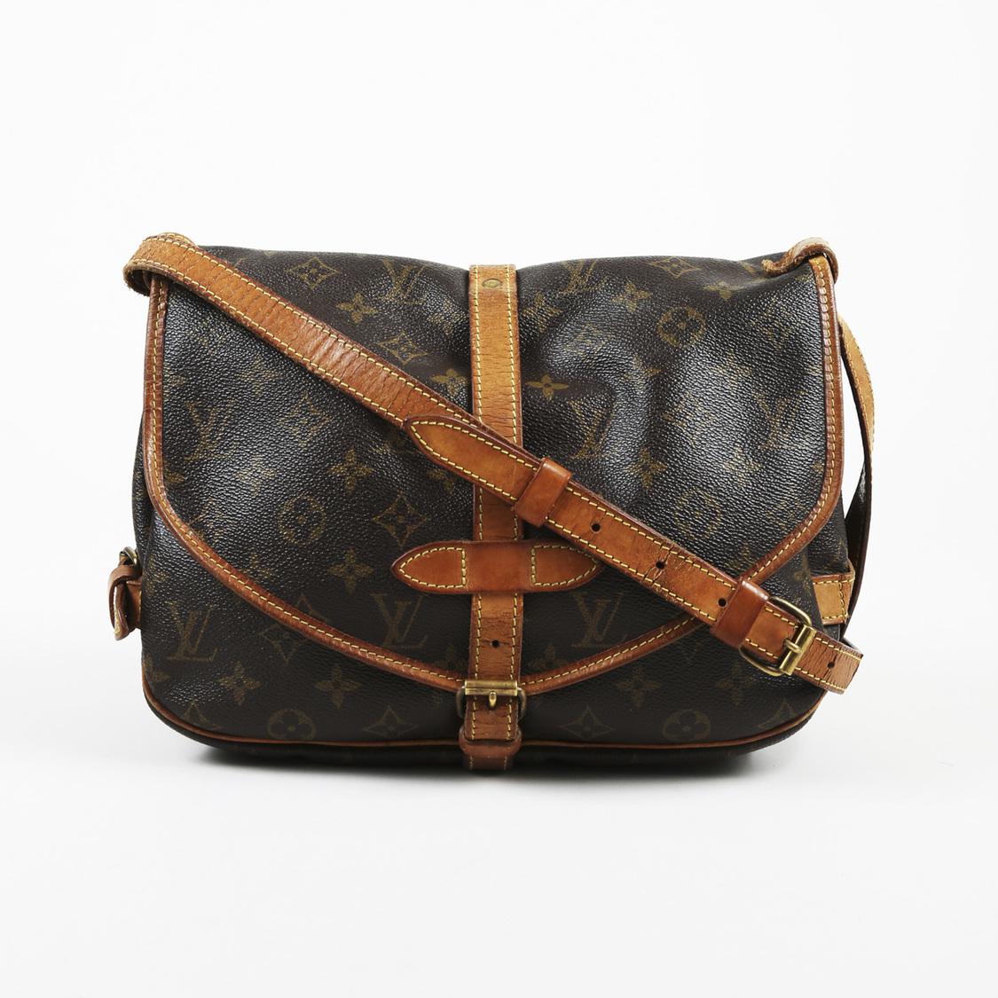 Louis Vuitton Vintage &quot;saumur Messenger 30&quot; Monogram Coated Canvas Bag in Brown - Lyst