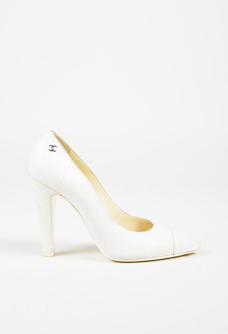 Chanel White Heels Online Sale, UP TO 55% OFF