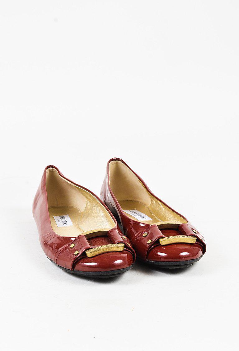 jimmy choo red flats