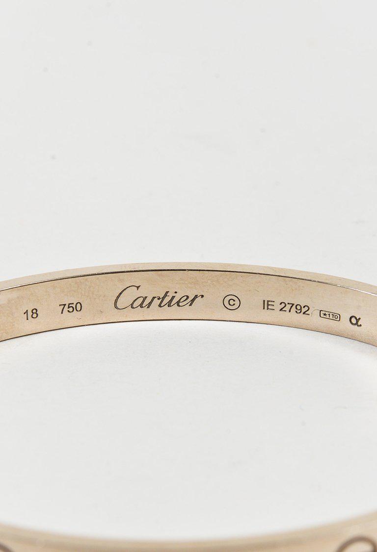 cartier engraved bracelet