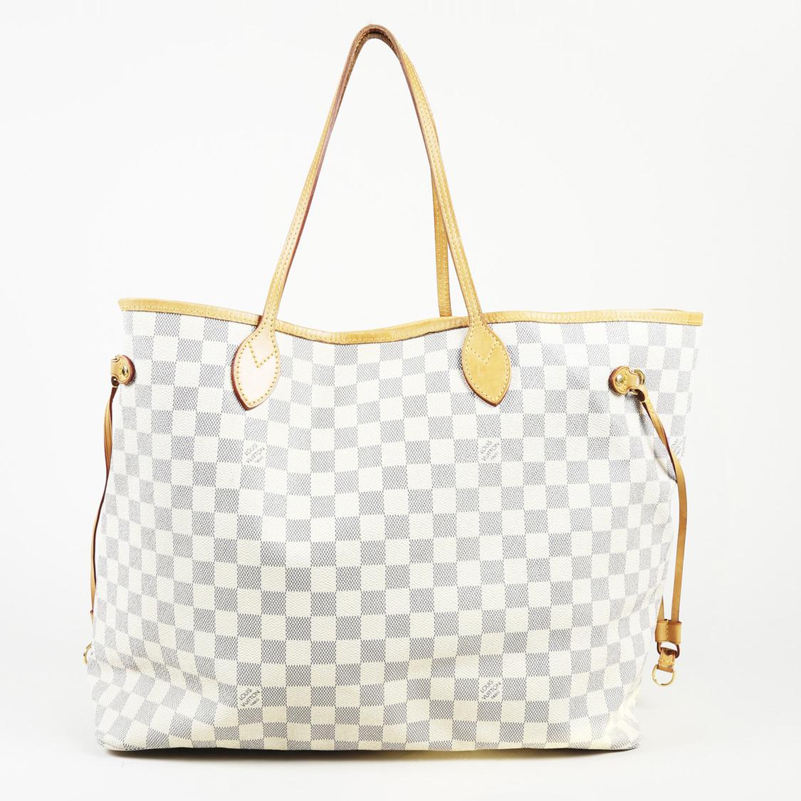 louis vuitton gm neverfull damier azur
