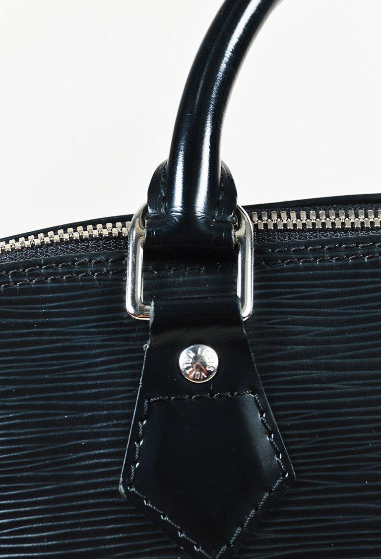 Louis Vuitton &quot;noir&quot; Black &quot;epi&quot; Patent Leather &quot;alma Pm&quot; Bag - Lyst