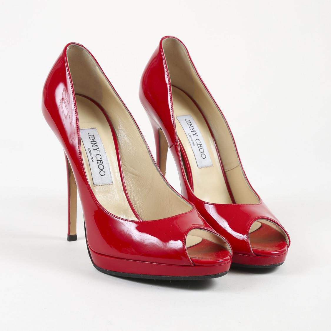Buy > red heels jimmy choo > in stock
