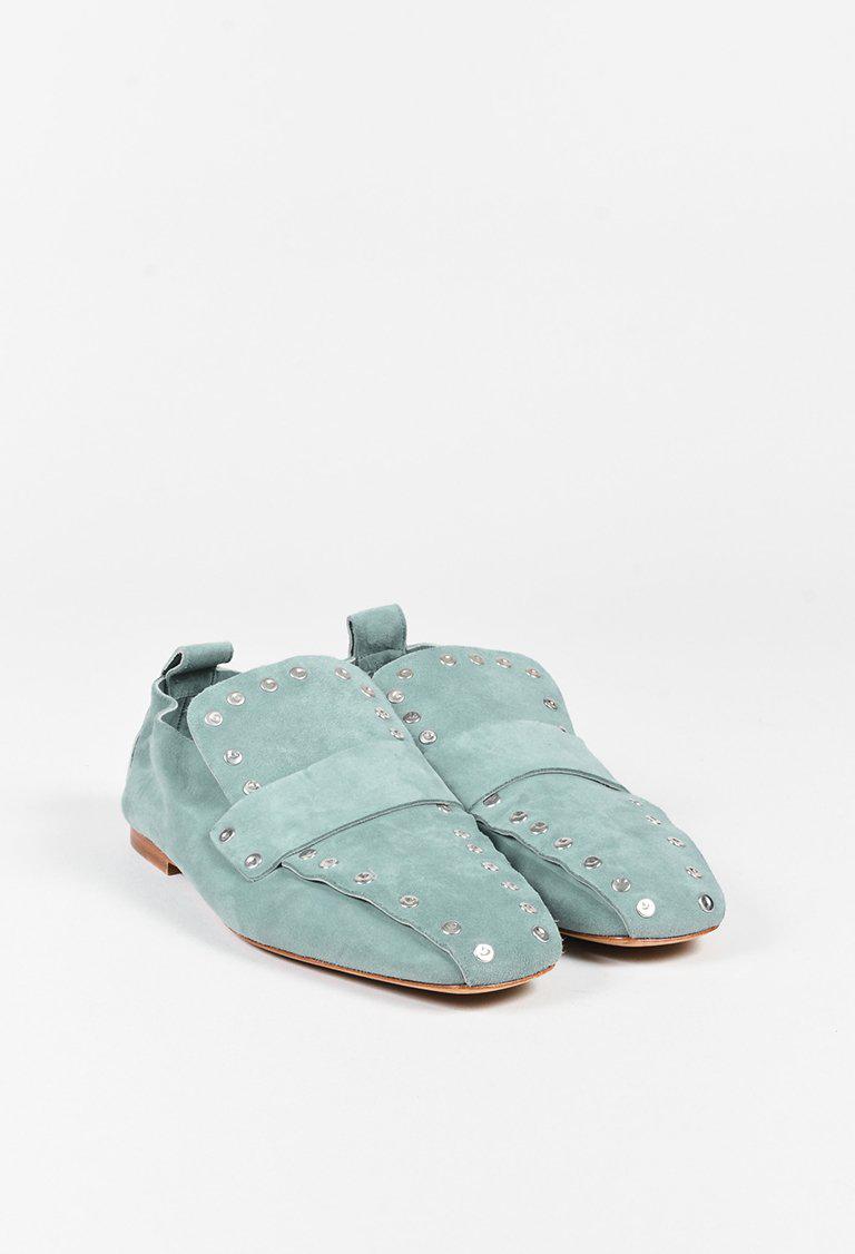 celine studded loafers