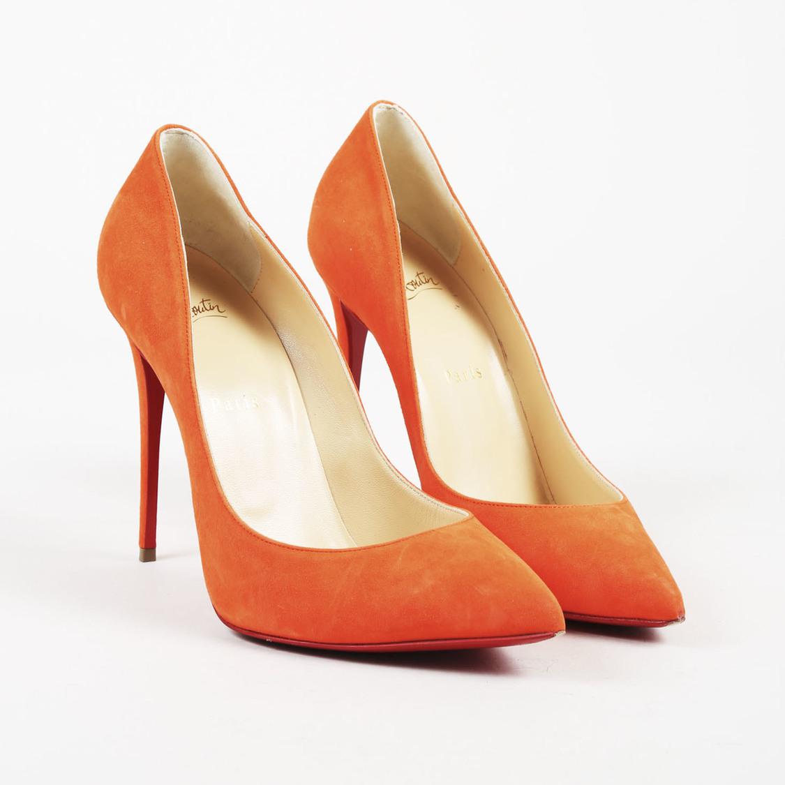 louboutin orange sneaker