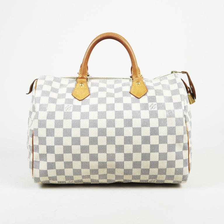 Louis Vuitton Damier Azur Coated Canvas &quot;speedy 30&quot; Handbag - Lyst