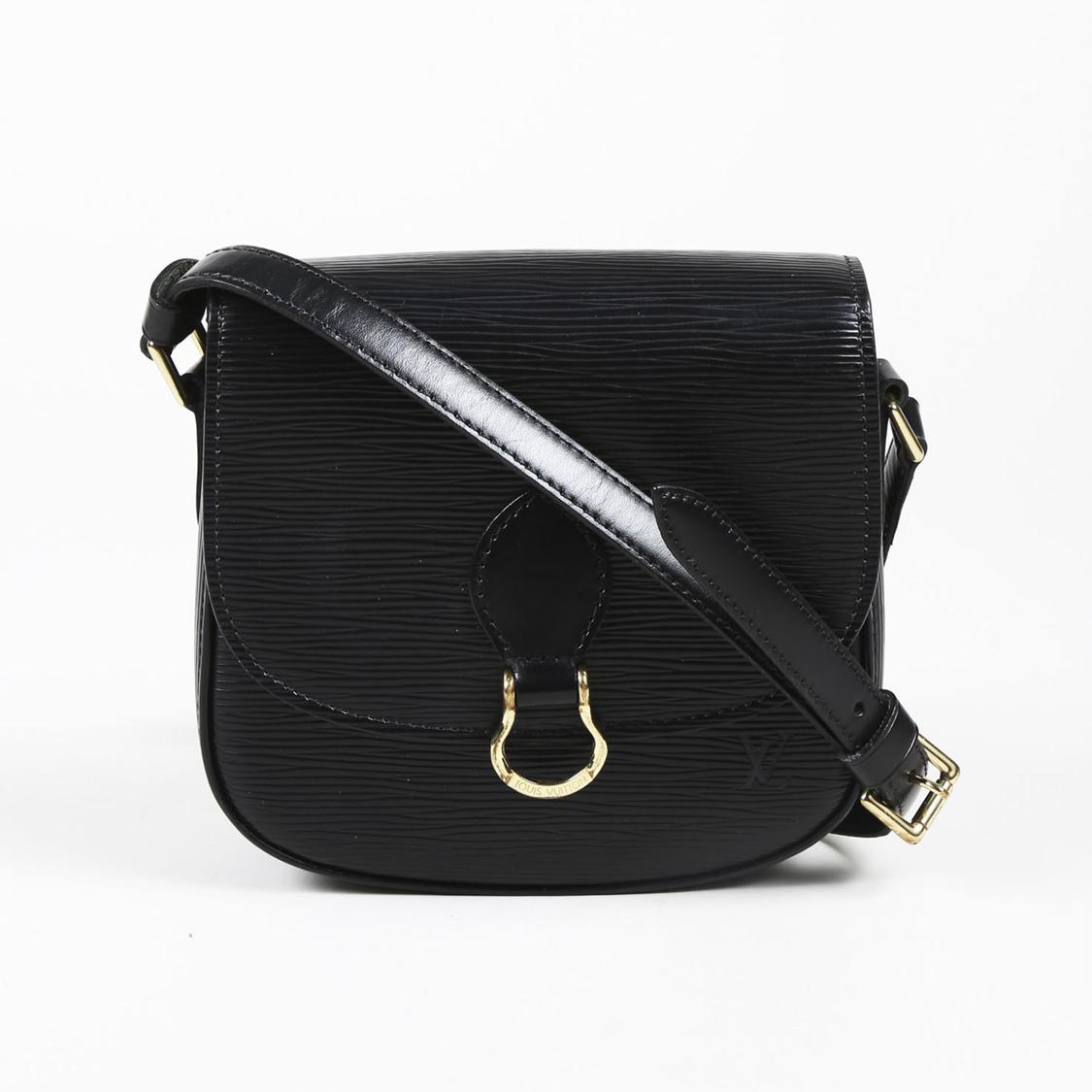 Louis Vuitton Vintage Black Epi Leather &quot;st. Cloud&quot; Pm Crossbody Bag - Lyst