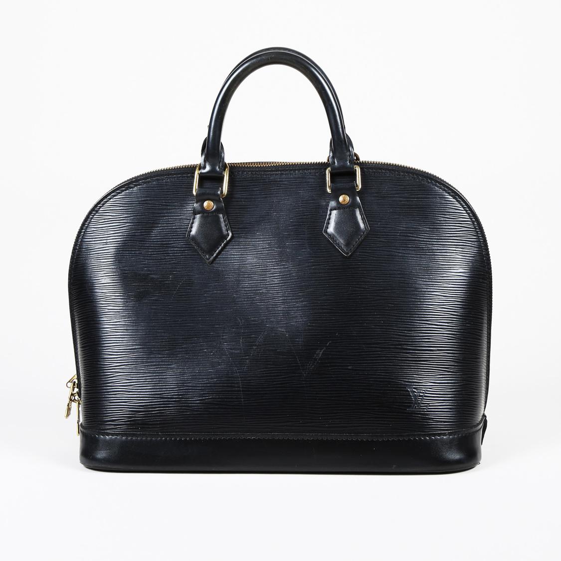 Lyst - Louis Vuitton Vintage Black &quot;epi&quot; Leather &quot;alma Pm&quot; Bag in Black