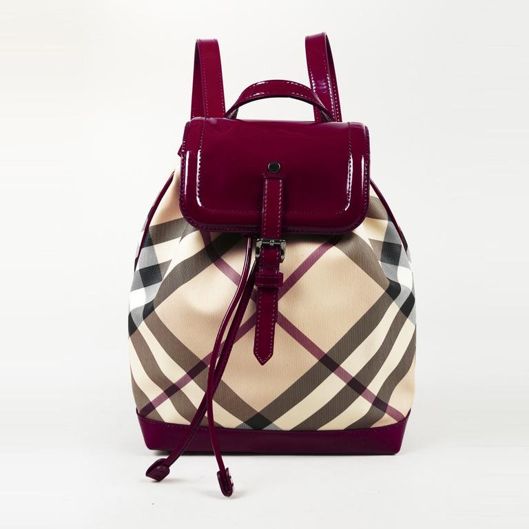 burberry nova check backpack