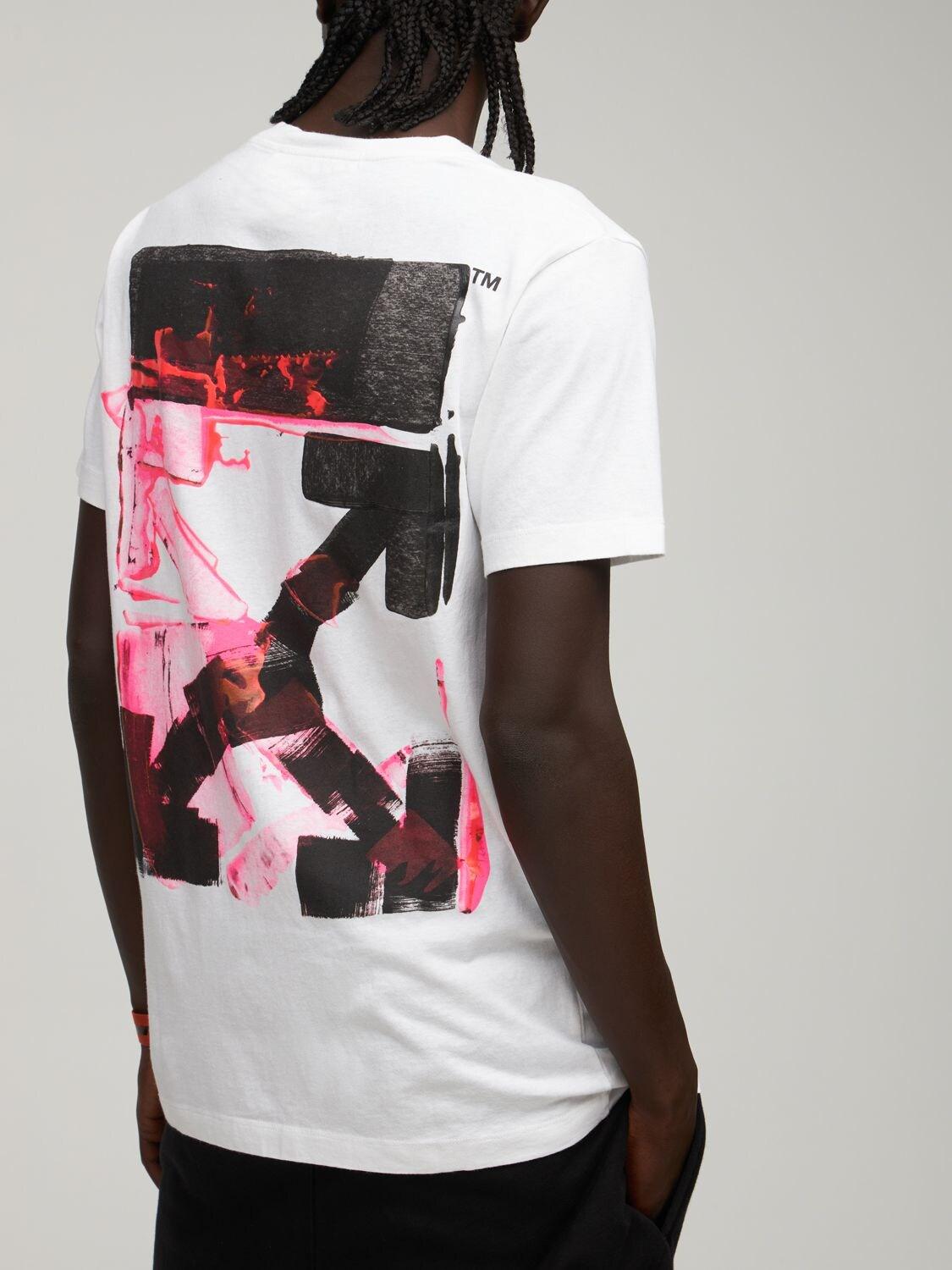 Off-White c/o Virgil Abloh Acrylic Arrow Slim Cotton Jersey T-shirt for Men  | Lyst