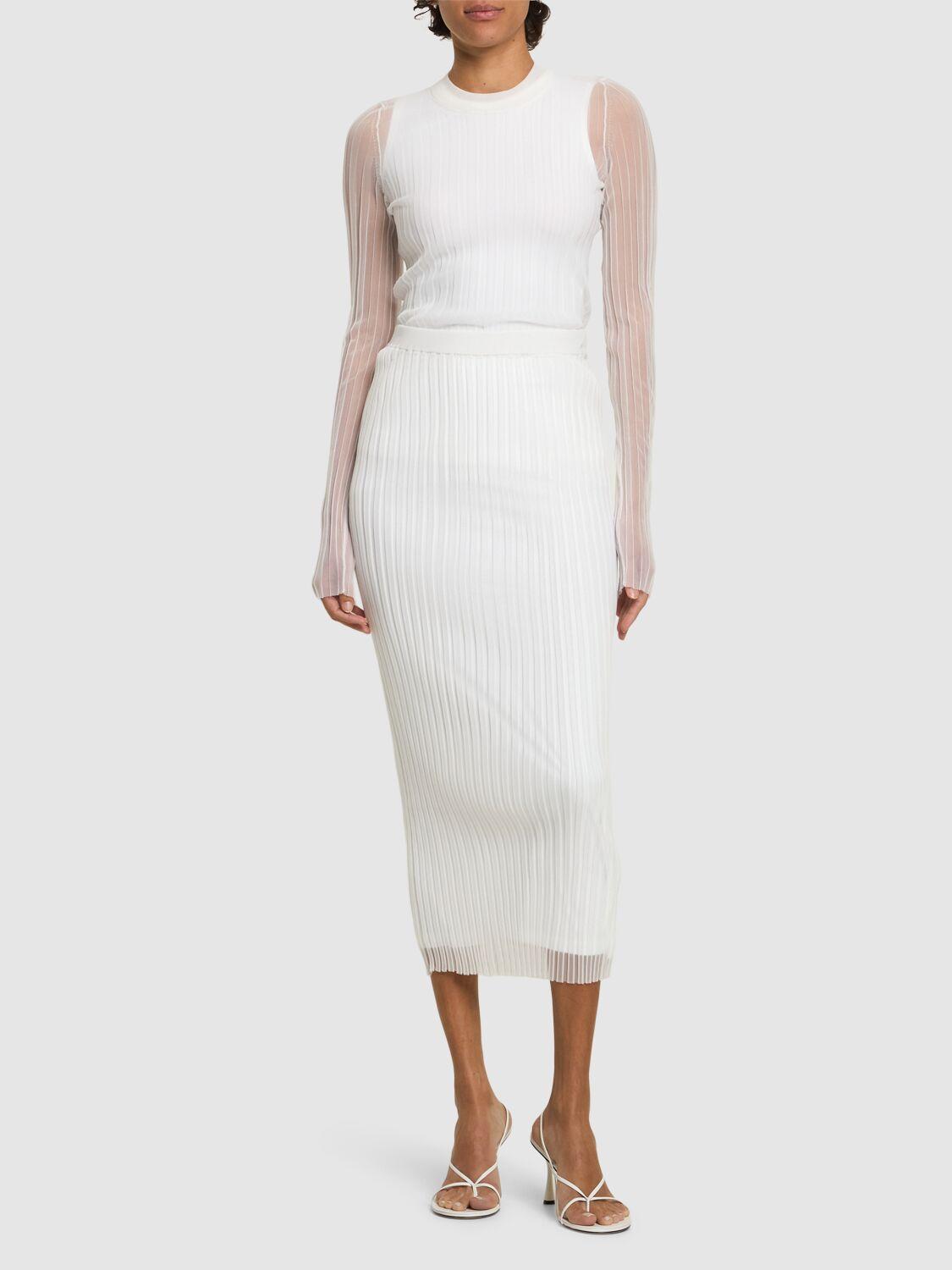 スカート SPORTMAX White Organza Album1234 Skirt SportMax White Organza Album1234 Skirt | italist