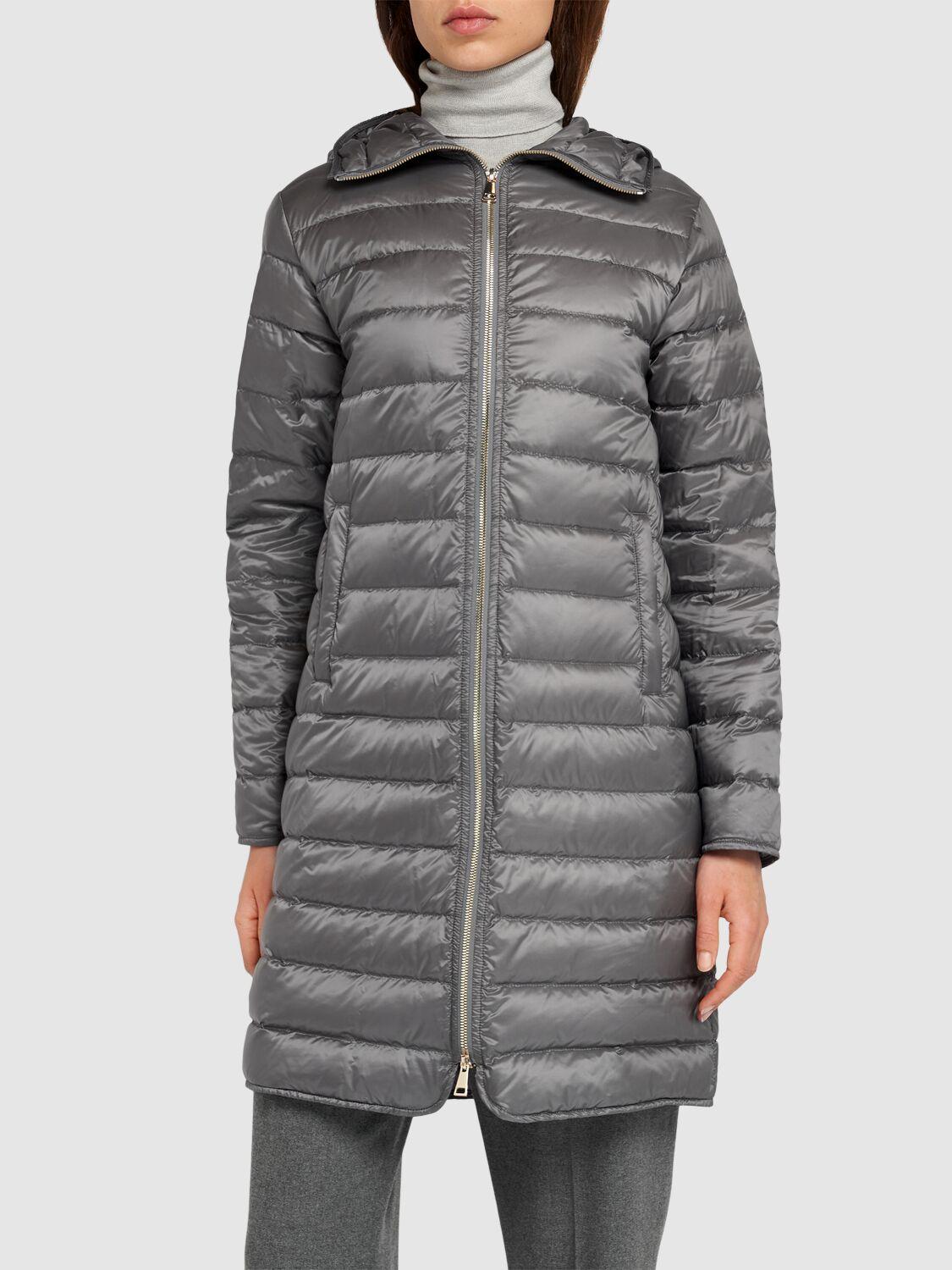 Moncler レディース グレー Bonrepos ヴァージンウールブレンドダウン 