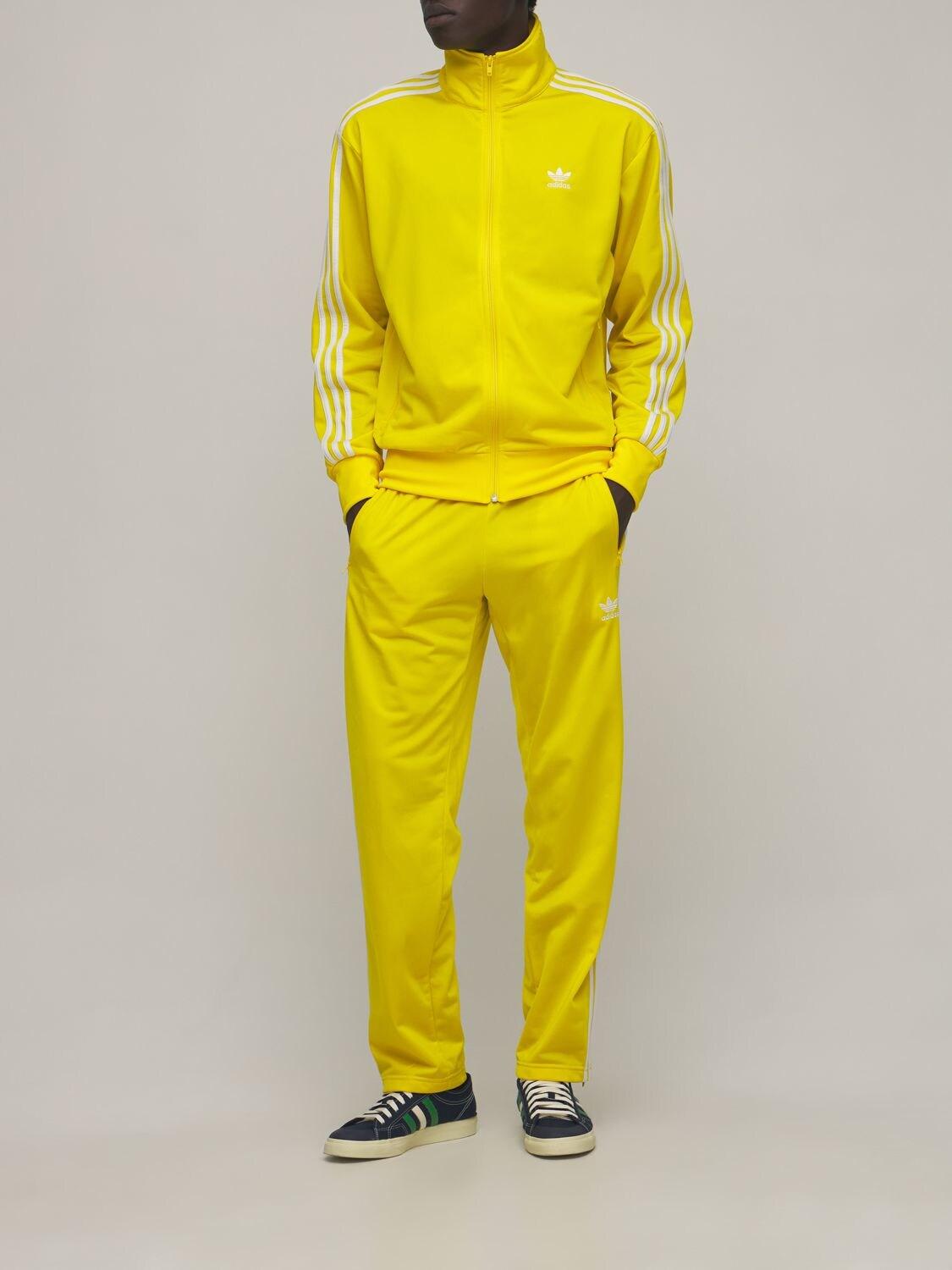 adidas Originals Firebird Track Top in Yellow/White (Yellow) for Men | Lyst