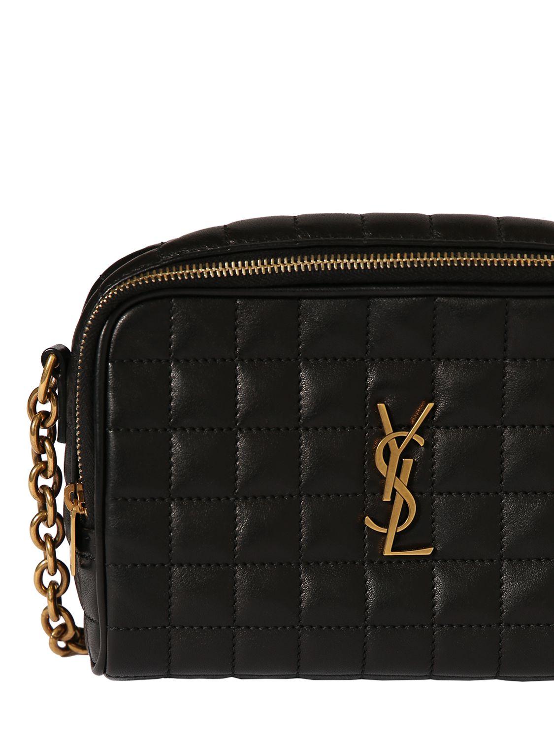 Saint Laurent Mini Cassandre レザーバッグ ブラック | Lyst