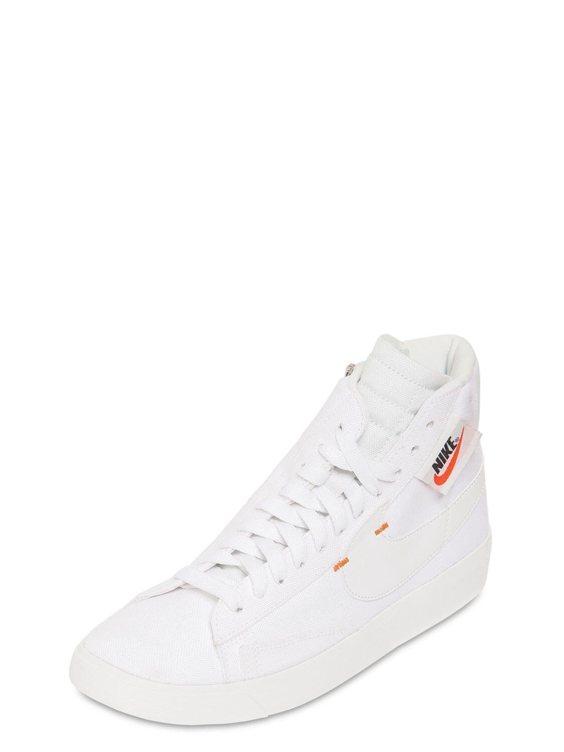 Nike Blazer Mid Rebel Sneakers in White for Men - Lyst