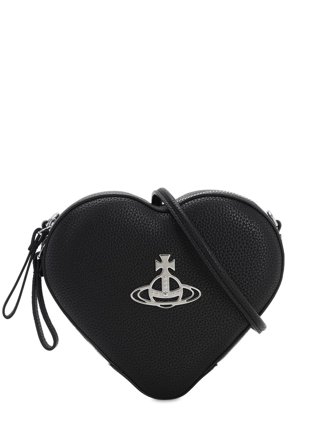 Vivienne Westwood Johanna Heart Crossbody Bag in Black Lyst Australia