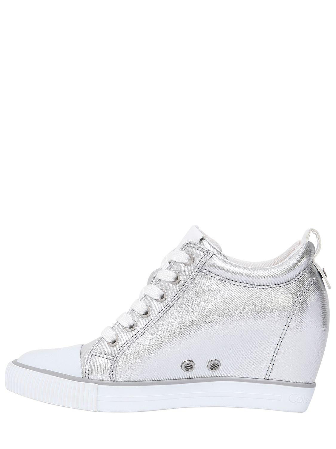 calvin klein wedge sneakers
