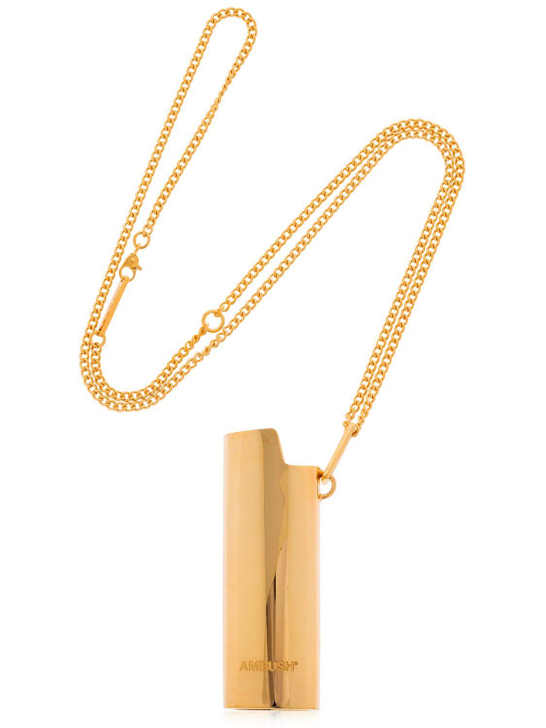 Ambush Lighter Case Necklace in Gold (Metallic) | Lyst