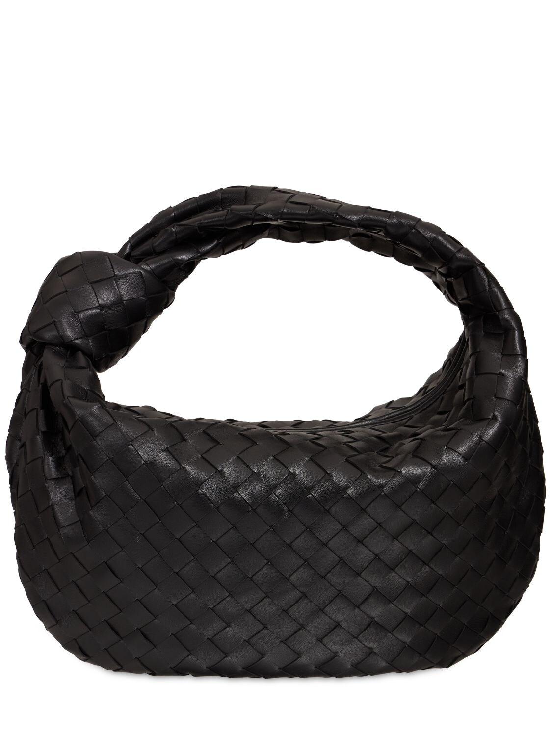 Bottega Veneta Teen Jodie Leather Bag in Black | Lyst