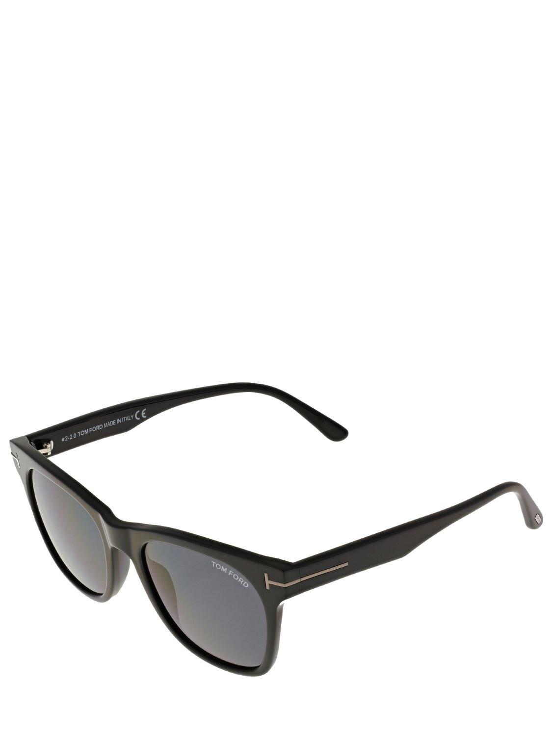 Tom Ford Brooklyn Squared Acetate Sunglasses in Black | Lyst