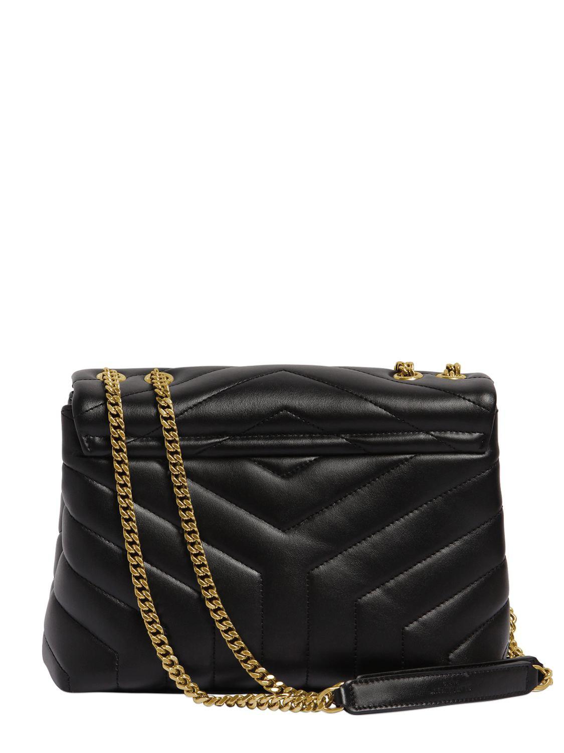 Black Loulou Small Quilted Leather Crossbody Bag IUCN Water